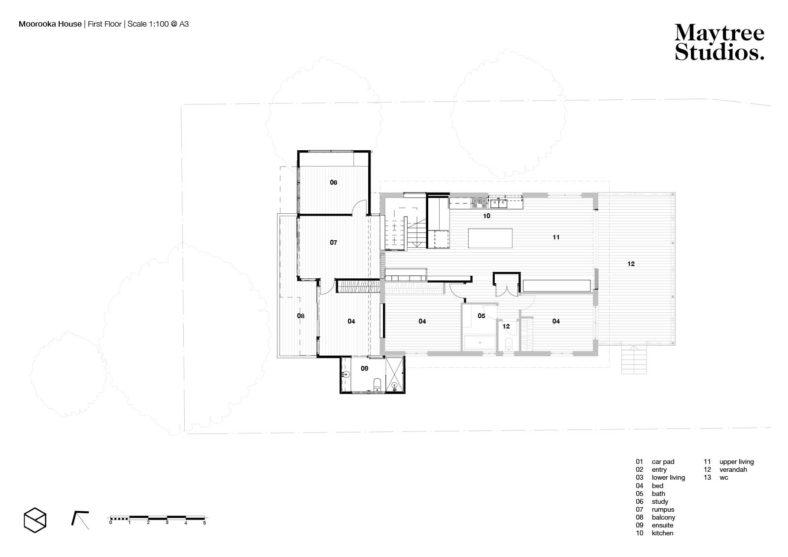 1970s Home Transformed by a Charred Timber Addition