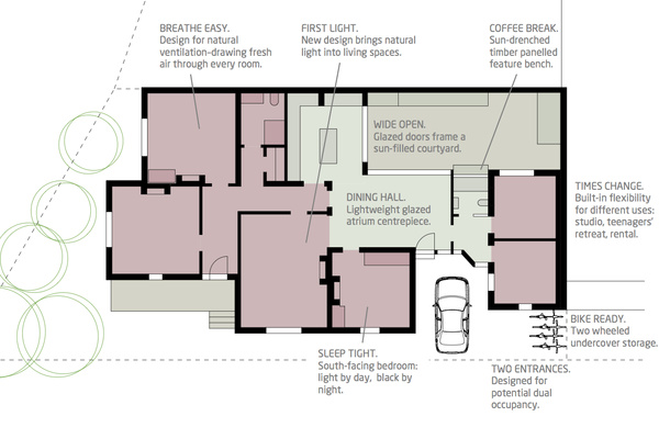 Glazed Atrium Dining Room Links and Lights This Heritage Home