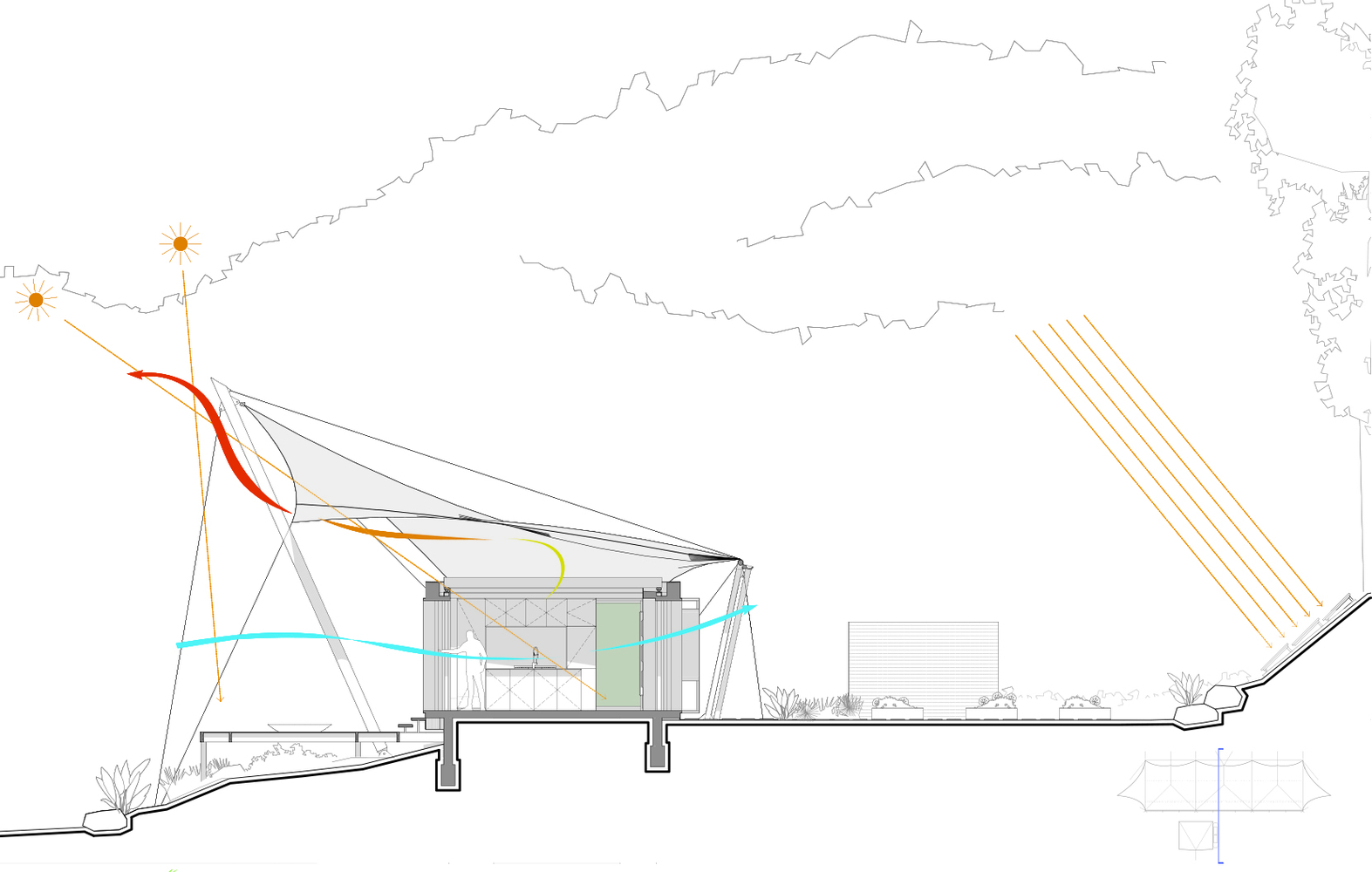 A Unique Family Home Covered Entirely By a Tent Structure